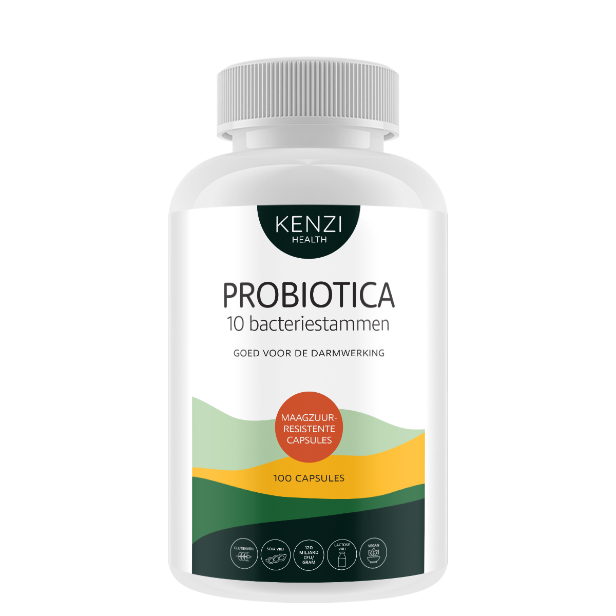 drinken fiets Auroch Probiotica 9,6 Miljard CFU - 10 bacteriestammen (Kenzi) 100 capsules -  Vegan kopen? -