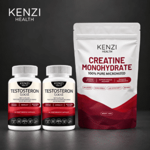 THE POWER BUNDLE 2x Testosteron Boost en Creatine (Kenzi) 60 dagen oa: shilajit, ashwagandha en tribulus